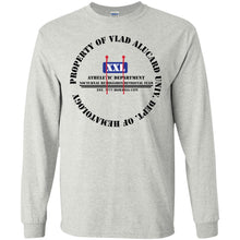"Property Of Vlad  Alucard U Dept. of Hematology” -B Personal Designer long sleeve Hoodie Men's Women's LS Ultra Cotton T-Shirt