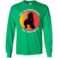 "No Surrender No Retreat - Saiyan" Personal Designer long sleeve Men's Ultra Cotton T-Shirt