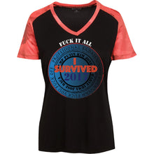 "Fuck it All 2017" -W Custom Personalized T-shirts Men's Women's Ladies' CamoHex Colorblock T-Shirt