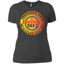 "Fuck Yeah - I Survived 2017" Custom Personalized Ladies' Boyfriend T-Shirt