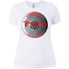 "I Survived Trump:Year One" - Custom Personalized Ladies' Boyfriend T-Shirt