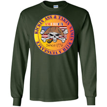“America” - Kickin Ass Since & Takin Names With a Vengeance Since 1776 - Gold Personal Designer long sleeve T-shirts Men's Women's LS Ultra Cotton T-Shirt
