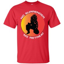 "No Surrender No Retreat - Saiyan" Custom Personalized T-shirts Men's Women's Cotton T-Shirt