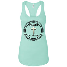 "Prayer Warrior" Take A Knee - Custom Personalized Ladies' Ideal Racerback Tank