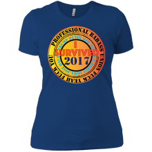 "Fuck Yeah - I Survived 2017" Custom Personalized Ladies' Boyfriend T-Shirt