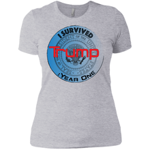 "I Survived Trump:Year One" - Custom Personalized Ladies' Boyfriend T-Shirt