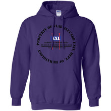 "Property Of Vlad  Alucard U Dept. of Hematology” -B Personal Designer Men's Women's Pullover Hoodie 8 oz.