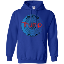 "I Survived Trump:Year One" - Personal Designer Men's Women's Pullover Hoodie 8 oz.