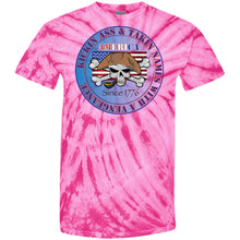 “America” - Kickin Ass Since & Takin Names With a Vengeance Since 1776 - Blue Custom Personalized T-shirts Men's Women's 100% Cotton Tie Dye T-Shirt