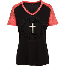 "Prayer Warrior" Custom Personalized T-shirts Men's Women's Ladies' CamoHex Colorblock T-Shirt