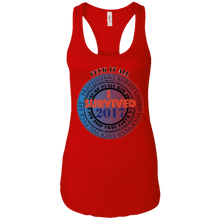 "Fuck It All - I Survived 2017" - Custom Personalized T-Shirt Ladies' Ideal Racerback Tank