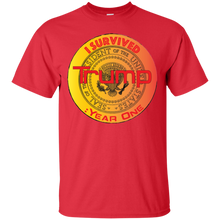 "I Survived Trump: Year One" Custom Personalized T-shirts Men's Women's Cotton T-Shirt