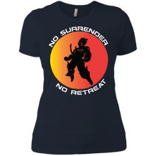 "No Surrender No Retreat - Saiyan" Custom Personalized Ladies' Boyfriend T-Shirt