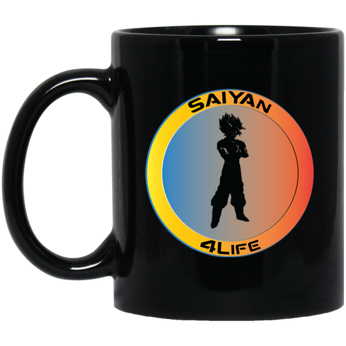 Saiyan 4Life - W11B Custom Personalized 11 oz. Black Mug