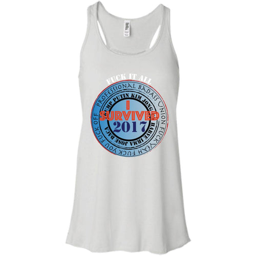 Custom Personalized T-Shirt Ladies' Bella + Canvas Flowy Racerback Tank