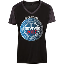 "Fuck it All 2017" -W Custom Personalized T-shirts Men's Women's Ladies' CamoHex Colorblock T-Shirt