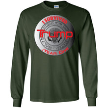 "I Survived Trump: "I Survived Trump: Year One" - S Year One" - S Personal Designer long sleeve Hoodie Men's Women's LS Ultra Cotton T-Shirt