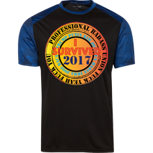 "Fuck Yeah - I Survived 2017" Custom Personalized T-shirts Men's Women's CamoHex Colorblock T-Shirt