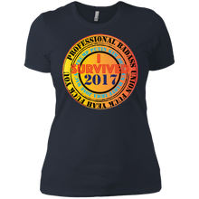 "Fuck Yeah - I Survived 2017" Custom Personalized Ladies' Boyfriend T-Shirt