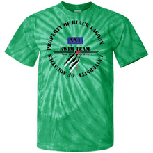 Property of Black Lagoon U. Property of Black Lagoon U. Swim Team - Swim Team - Custom Personalized T-shirts Men's Women's 100% Cotton Tie Dye T-Shirt