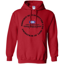 "Property Of Vlad  Alucard U Dept. of Hematology” -B Personal Designer Men's Women's Pullover Hoodie 8 oz.