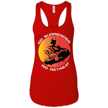 "No Surrender No Retreat - Saiyan" Custom Personalized T-shirts Ladies Ideal Racerback Tank