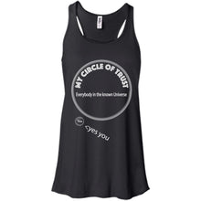 "My Circle of Trust" - Custom Personalized T-Shirt Ladies' Bella + Canvas Flowy Racerback Tank