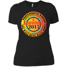 "Fuck Yeah - I Survived 2017" Custom Personalized Ladies' Boyfriend T-Shirt