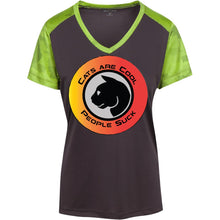 "Cats Are Cool People Suck" - Custom Personalized T-shirts Men's Women's Ladies' CamoHex Colorblock T-Shirt