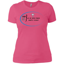 "God Is My Super Power - What's Yours ?" - b Custom Personalized Ladies' Boyfriend T-Shirt