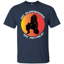 "No Surrender No Retreat - Saiyan" Custom Personalized T-shirts Men's Women's Cotton T-Shirt