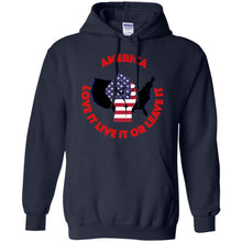 "America" Love It Live It or Leave It - Personal Designer Men's Women's Pullover Hoodie 8 oz.