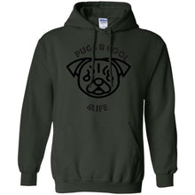 "Pugs R Cool 4Life" - B Personal Designer Men's Women's Pullover Hoodie 8 oz.
