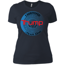 "I Survived Trump:Year One" - Custom Personalized Ladies' Boyfriend T-Shirt