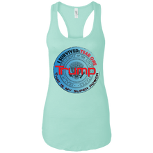 "I Survived Trump:Year One" - Custom Personalized T-shirts Ladies Ideal Racerback Tank