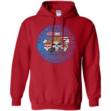 “America” - Kickin Ass Since & Takin Names With a Vengeance Since 1776 - Blue Personal Designer long sleeve Hoodie Men's Women's Pullover Hoodie 8 oz.