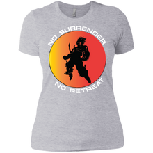 "No Surrender No Retreat - Saiyan" Custom Personalized Ladies' Boyfriend T-Shirt