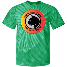 "Cats Are Cool"- Custom Personalized T-shirts Men's Women's 100% Cotton Tie Dye T-Shirt