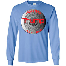 "I Survived Trump: "I Survived Trump: Year One" - S Year One" - S Personal Designer long sleeve Hoodie Men's Women's LS Ultra Cotton T-Shirt