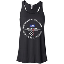 Property of Black Lagoon U. Swim Team - Custom Personalized T-Shirt Ladies' Bella + Canvas Flowy Racerback Tank
