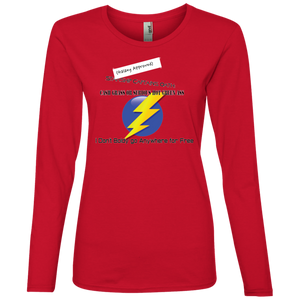 "Hot Green Ass" Personal Designer long sleeve Ladies' Lightweight LS T-Shirt