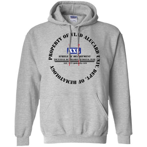 "Property Of Vlad  Alucard U Dept. of Hematology” -B Personal Designer Men's Women's Pullover Hoodie 8 oz.