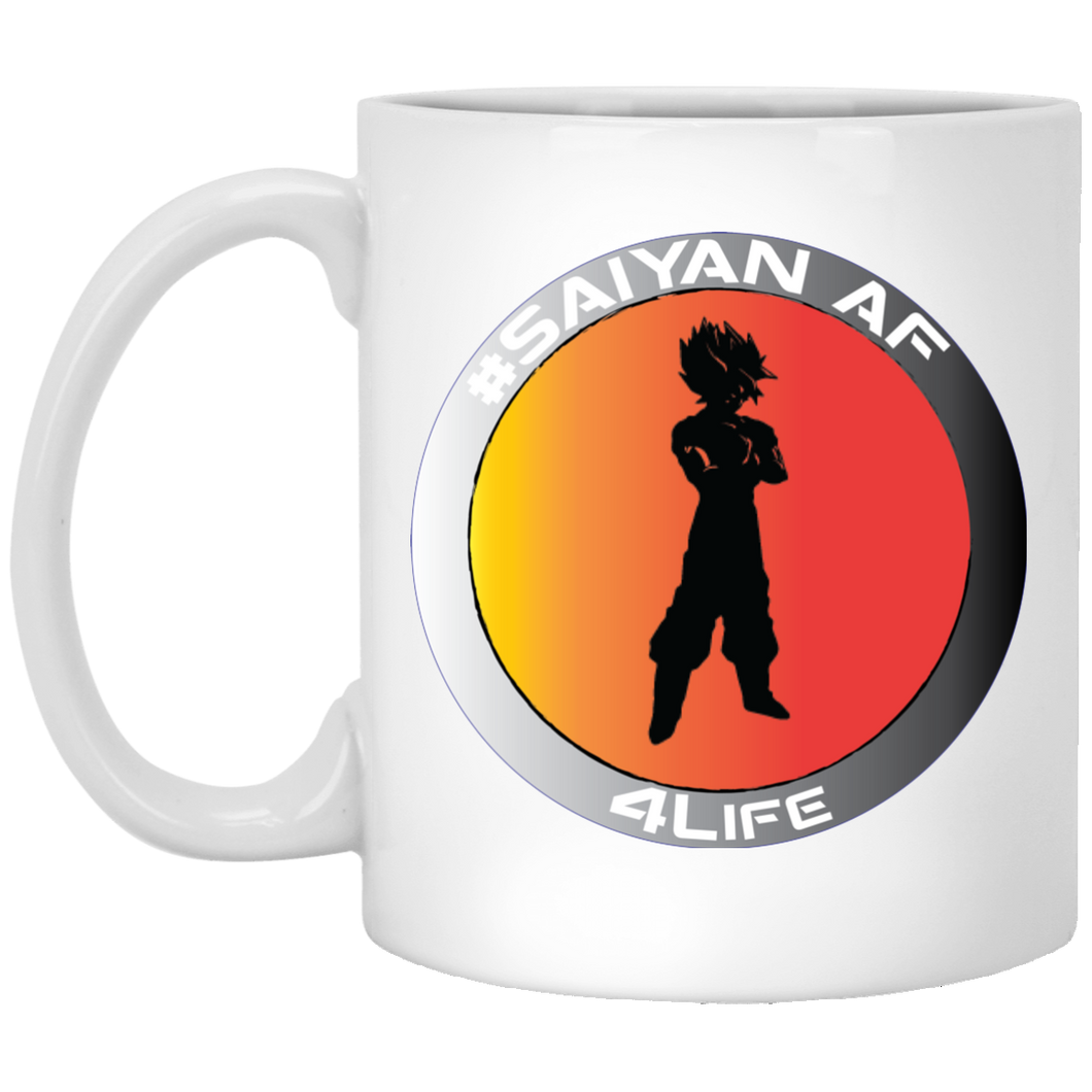 #Saiyan AF - W11W Custom Personalized 11 oz. White Mug