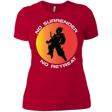 "No Surrender No Retreat - Saiyan" Custom Personalized Ladies' Boyfriend T-Shirt