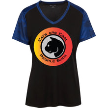 "Cats Are Cool People Suck" - Custom Personalized T-shirts Men's Women's Ladies' CamoHex Colorblock T-Shirt