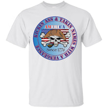 “America” - Kickin Ass Since & Takin Names With a Vengeance Since 1776 - Blue Custom Personalized T-shirts Men's Women's Ultra Cotton T-Shirt