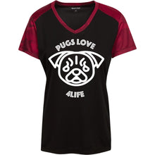 "Pugs Love 4Life" Custom Personalized T-shirts Men's Women's Ladies' CamoHex Colorblock T-Shirt