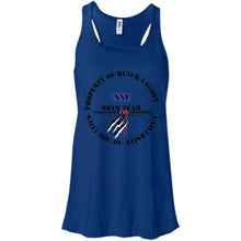 Property of Black Lagoon U. Swim Team - Custom Personalized T-Shirt Ladies' Bella + Canvas Flowy Racerback Tank