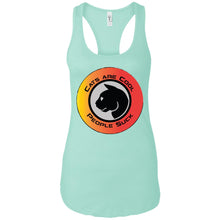 "Cats Are Cool"- Custom Personalized Ladies' Ideal Racerback Tank