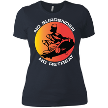 "No Surrender No Retreat - Sk8N" Custom Personalized T-ShirtsCustom Personalized Ladies' Boyfriend T-Shirt